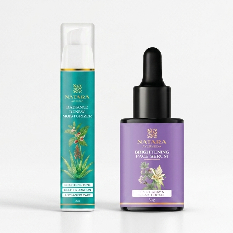 ⁠Face serum + Moisturiser