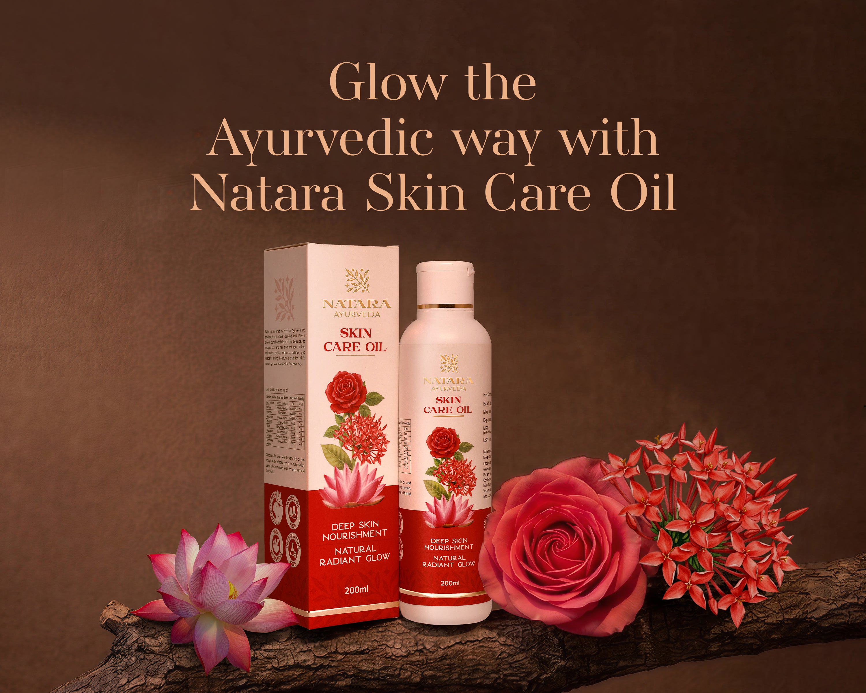 Natara Ayurvedic Skin Care Oil (200ml)